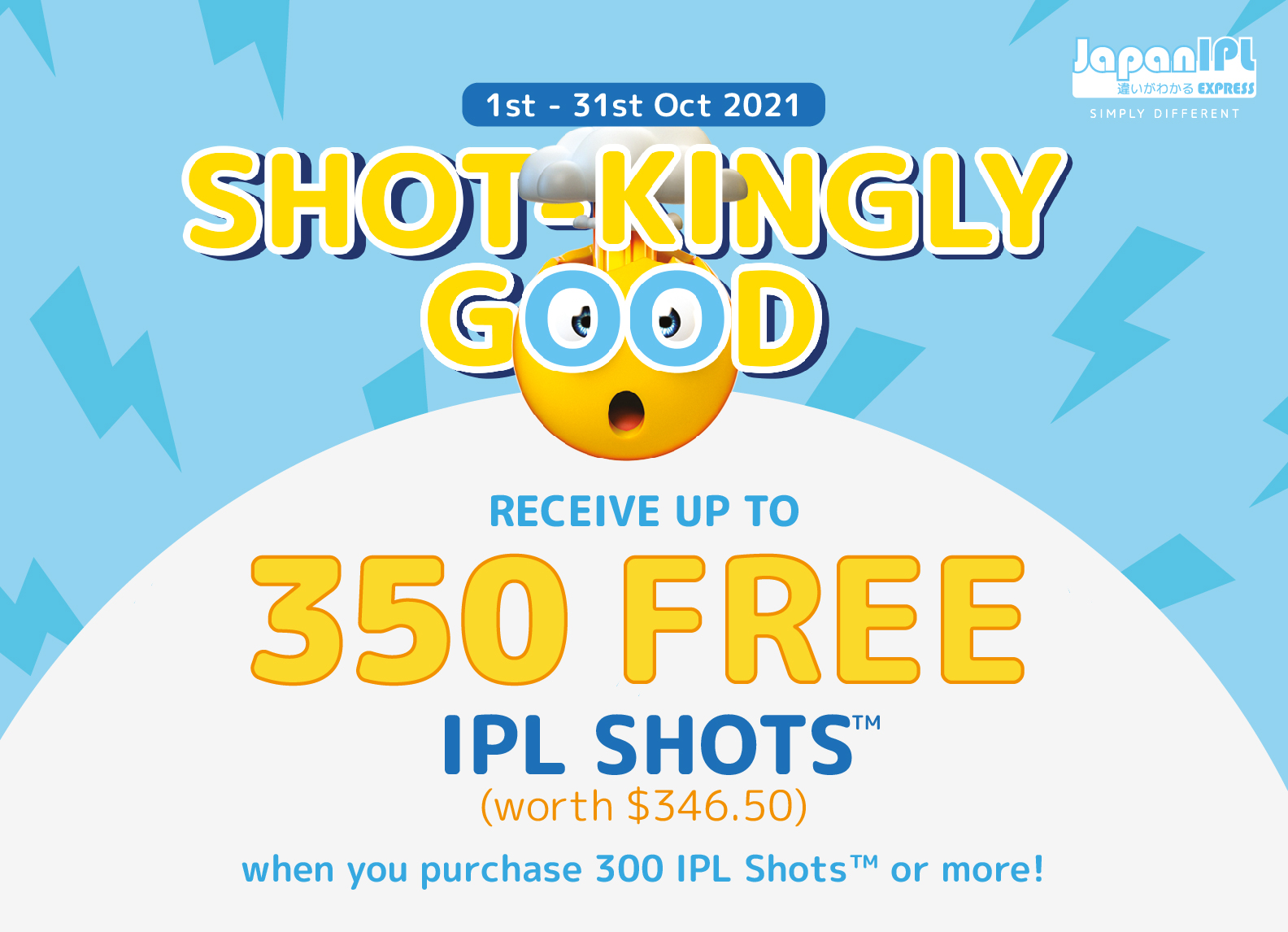 Receive up to 350 Free IPL shots at Japan IPL Express