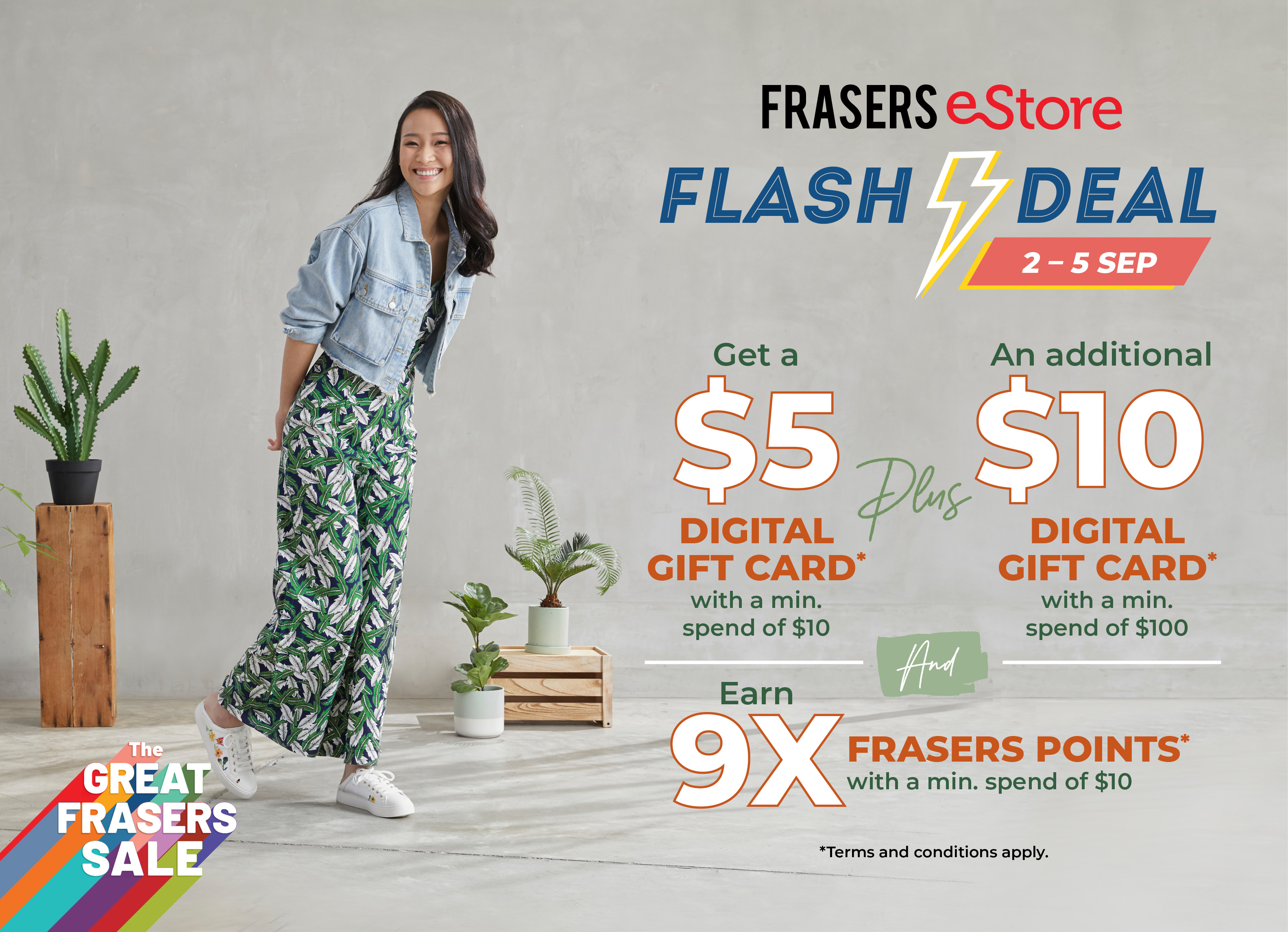 Kick Off Your September Shopping Spree! Shop the Frasers eStore’s Flash Deal!